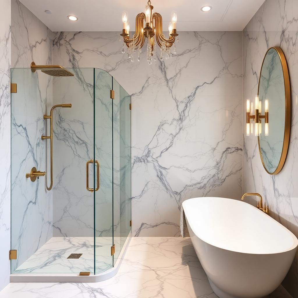 Baño Spa con Mármol